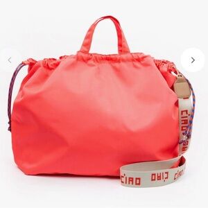 Clare V Sac Tout Neon Coral